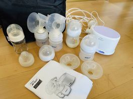 Philips Avent Set + Flaschen + Zubehör 