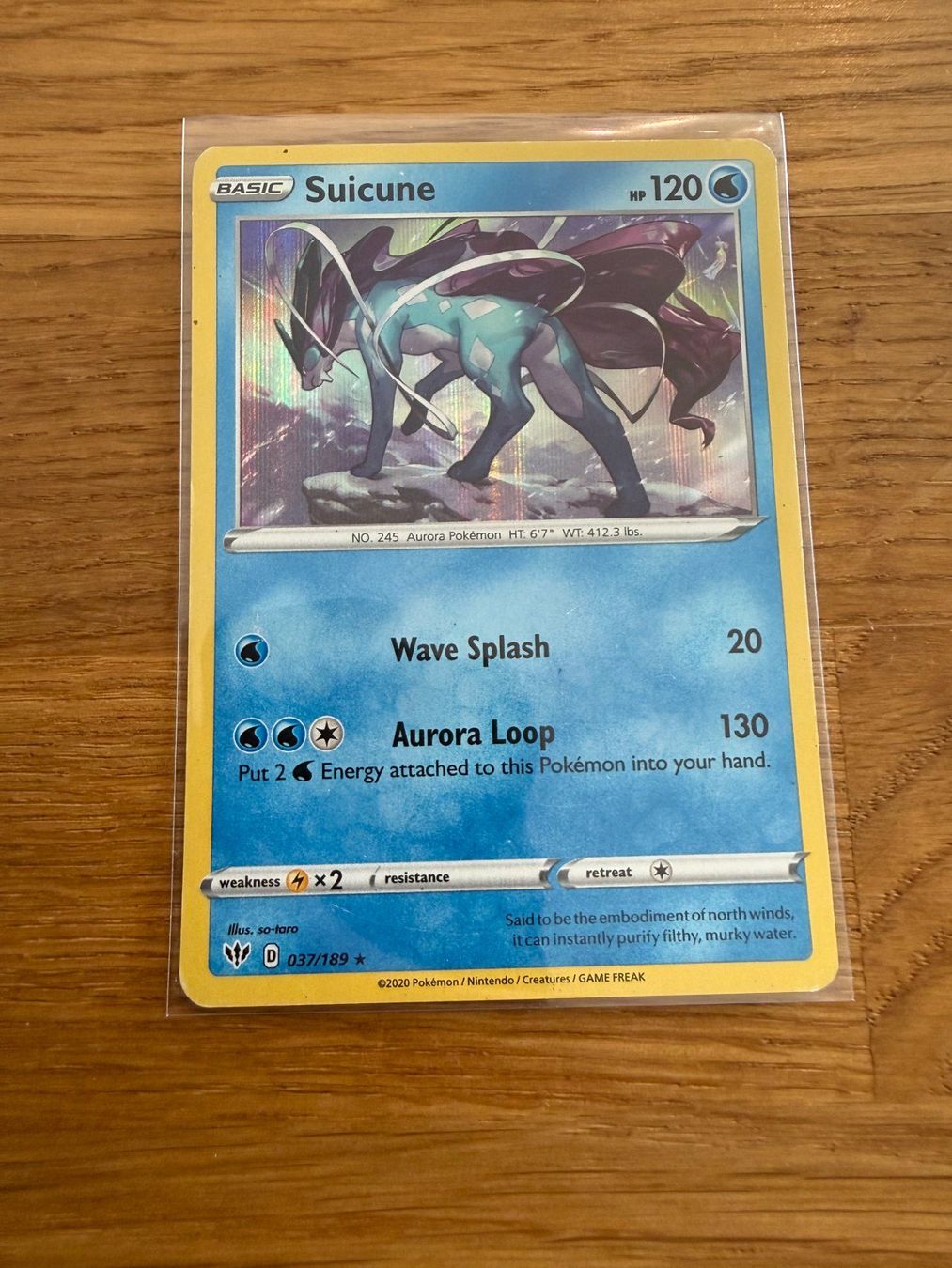Pokémon Carte collezionabili: Suicune 037/189 – Usato da Amriswil venduto da sim_nlb6