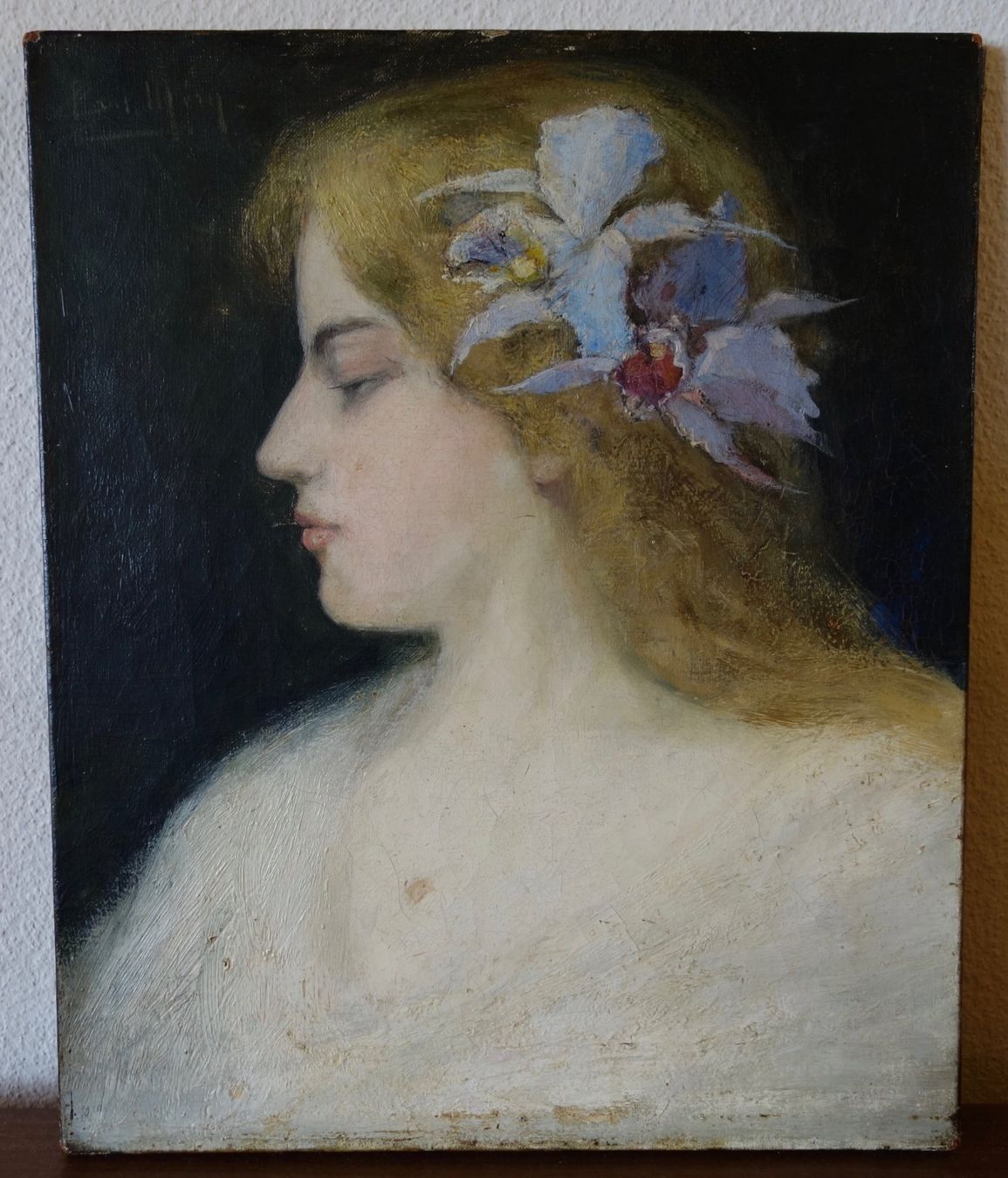 Dipinti: Gemälde Paul Méry Portrait um 1900 – Usato da Biel/Bienne venduto da Rothar