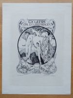 Exlibris Franz Stassen - Original Kupferstich Erotik