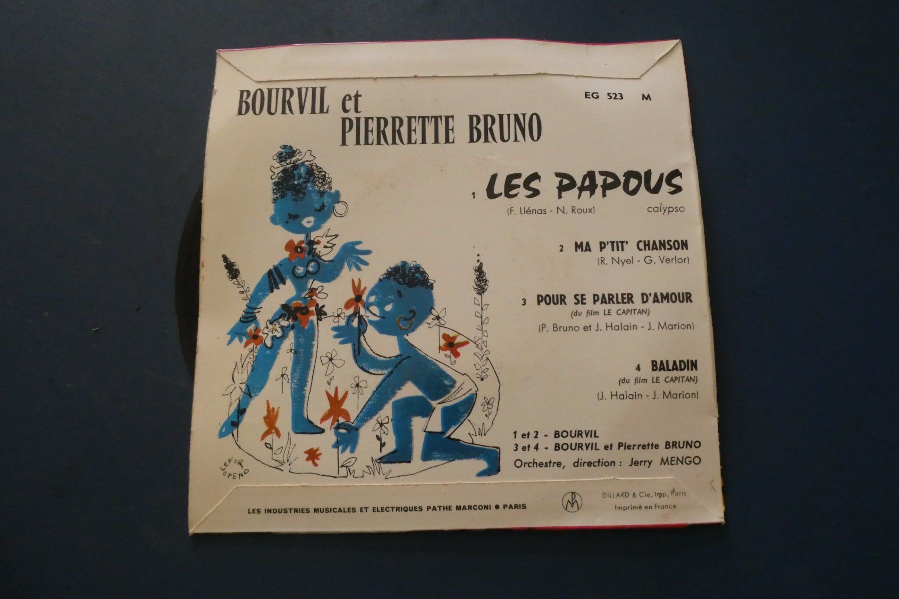 Schallplatten: Bourvil 45 Pathé Marconi édition – Gebraucht aus Fontaines NE von monloisir 1