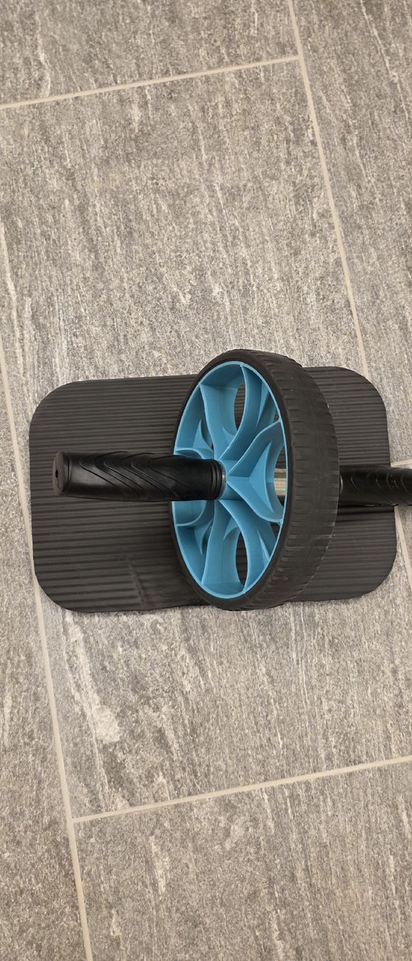Hometrainer: Ab Roller Wheel with Mat Blue Black Used – Usato da Klosters venduto da FelixG2179