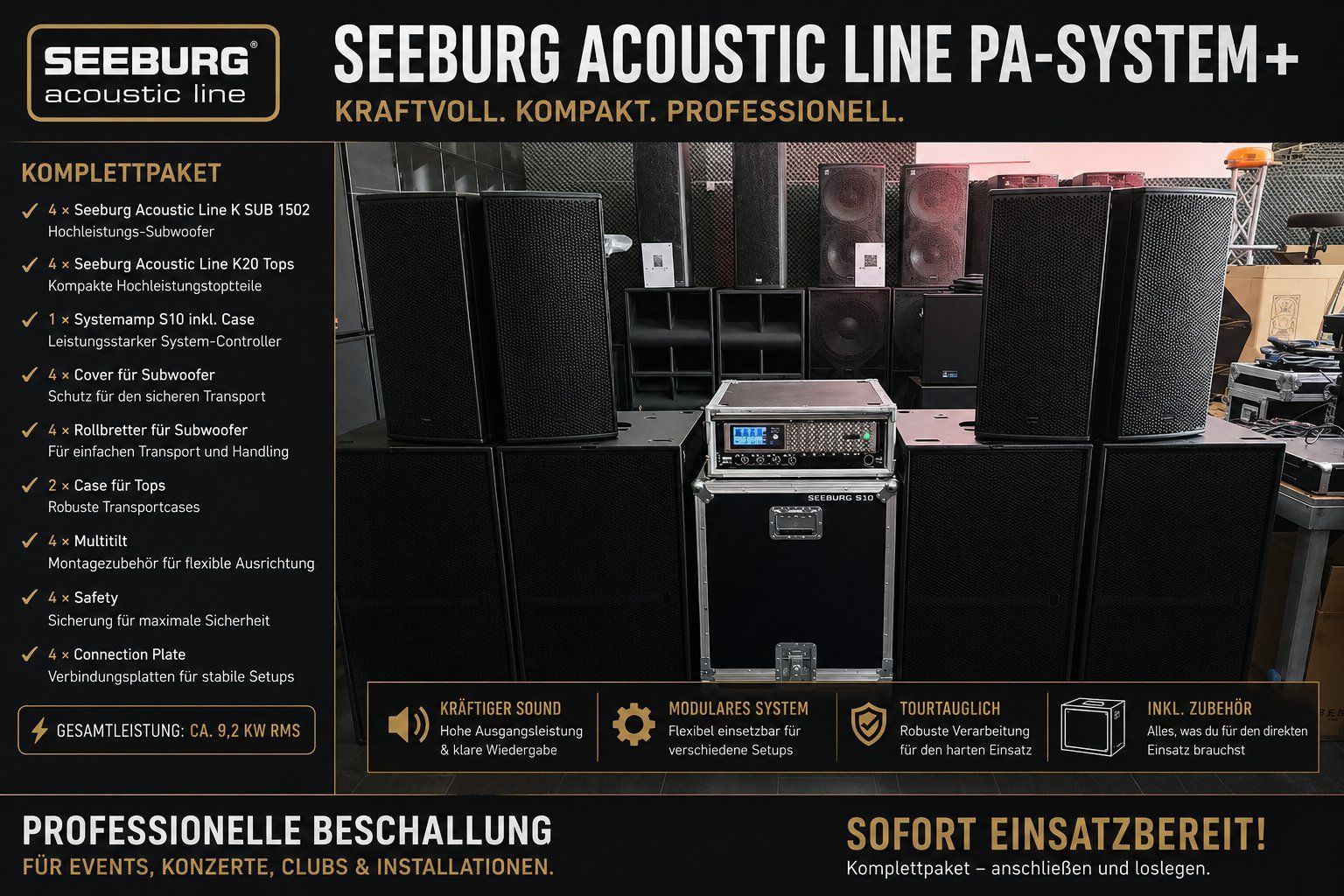 Seeburg Casse acustiche: Seeburg Acoustic Line PA-System + – Usato da Schlieren venduto da Basscenter