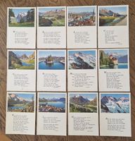 23 Ansichtskarten, je Bild und Gedicht, Burksverlag Zürich