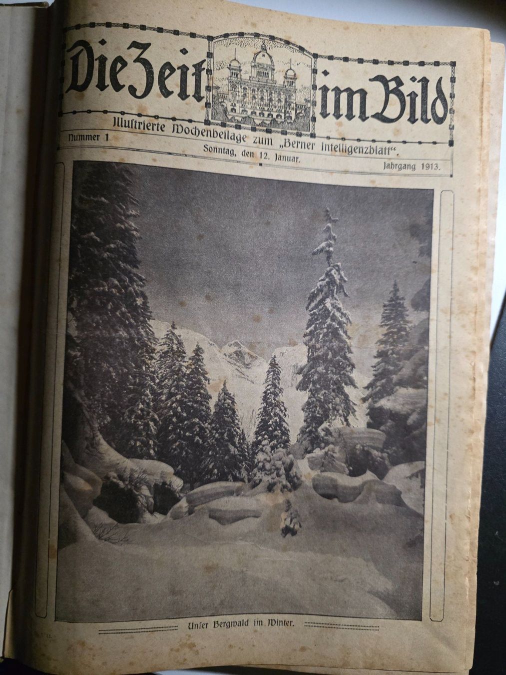 Libri: Die Zeit im Bild - Jhg. 1913 Berner Intelligenzblatt – Usato da Walterswil BE venduto da Lonitti