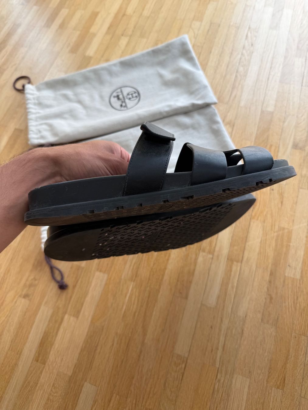 Hermès Scarpe da uomo: Hermes Chypre Black 42 – Usato da Genève venduto da luc_5q8p 5