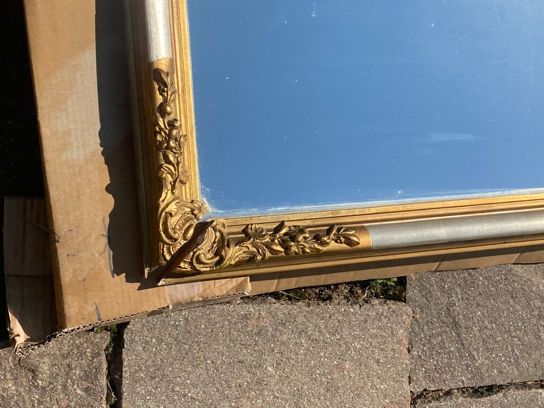 Spiegel: prächtiger antiker Spiegel – Defekt aus St. Gallen von Blin 1