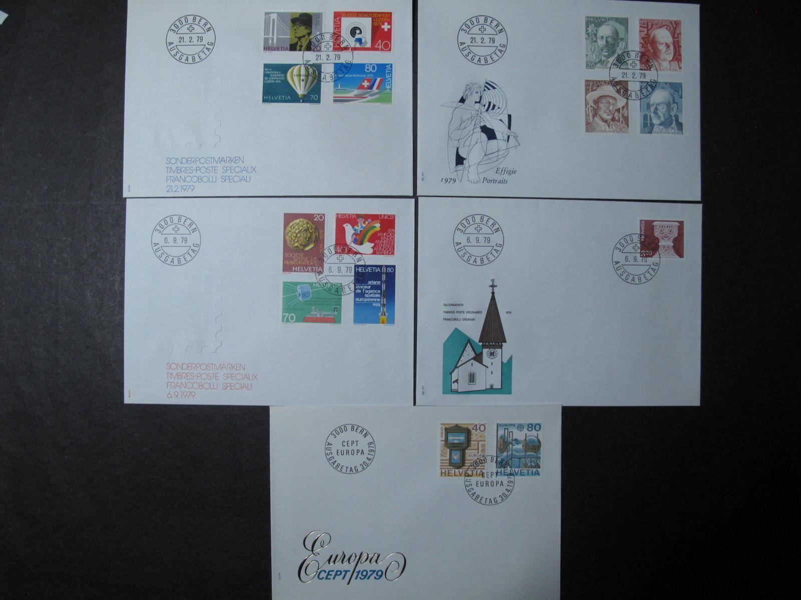Tutti i francobolli: Schweiz FDC 1979 – Usato da Wil SG venduto da fva01