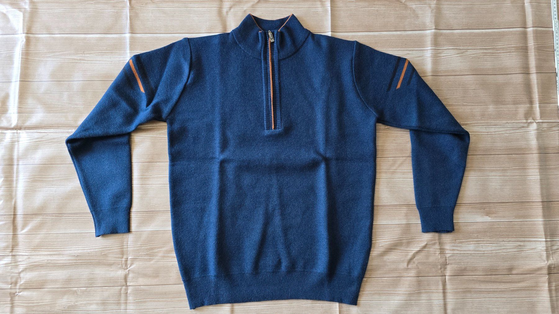Pullover & Sweatshirts: Herren Half-Zip Strickpullover - M - Lake Blue 6️⃣ – Neu (gemäss Beschreibung) aus Thalwil von VitaMini