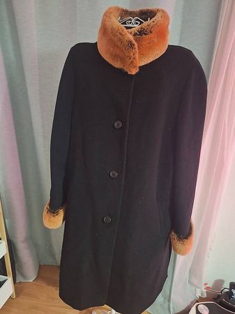 Wunderschöner Kaschmir Angora Mantel von Bauer, Grösse 44