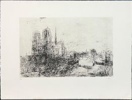 Curt Manz. Paris, Radierung,
