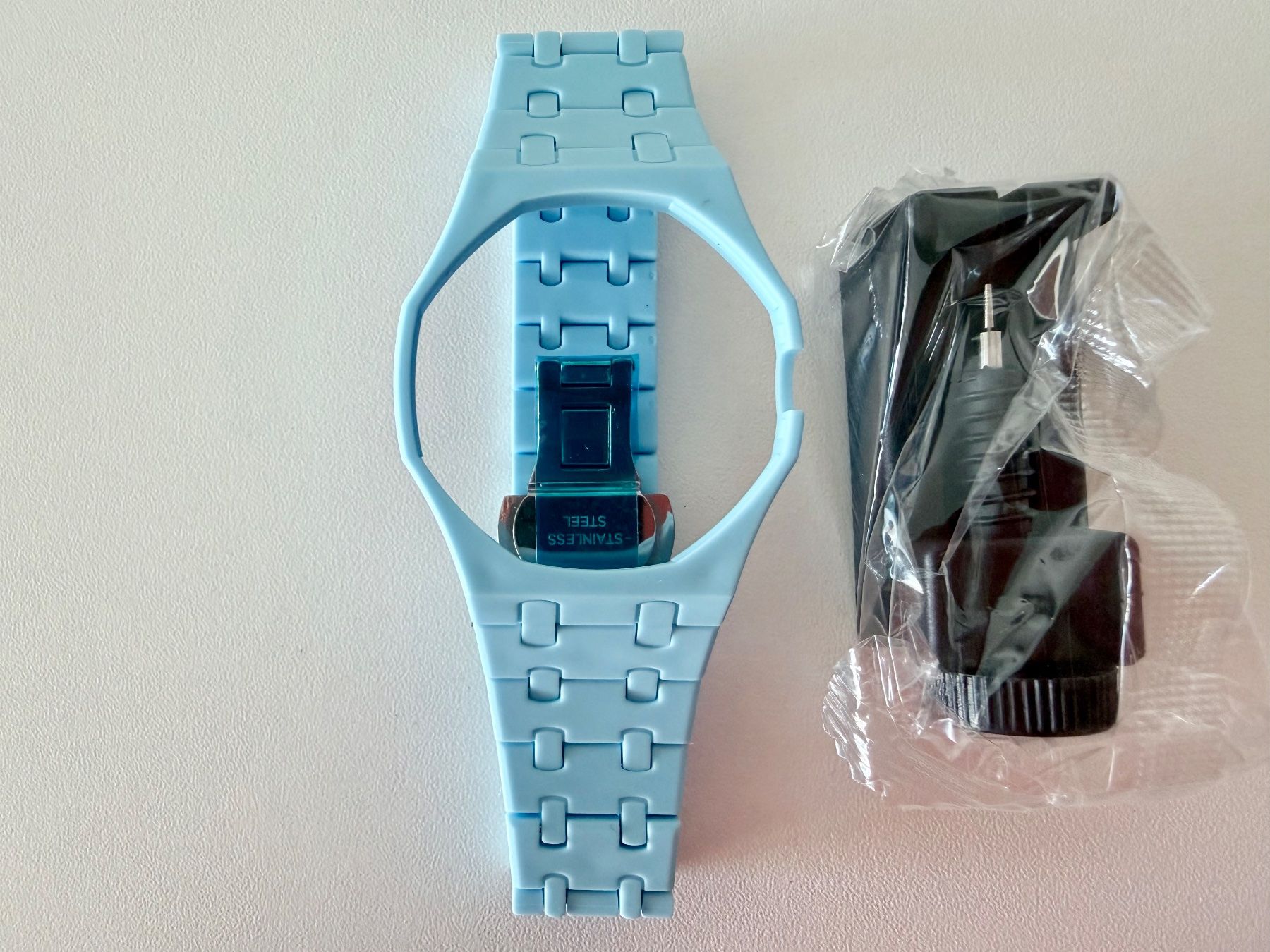 Swatch Uhren: Bracelet polymère bleu ciel+déployante pour Royal Pop LAN BA – Neu (gemäss Beschreibung) aus Mont-sur-Lausanne von vmi_ym5l