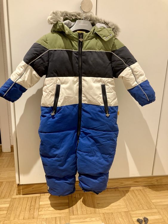 YCBMINGCAN Baby Winteroverall Mit Doppelreißverschluss - Gefütterter Schneeanzug Inkl. Handschuhen