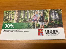 Gutschein 30% Bergbahnen Sörenberg Mooraculum Family Pass