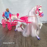 Barbie Pferd Diva mit Kutsche