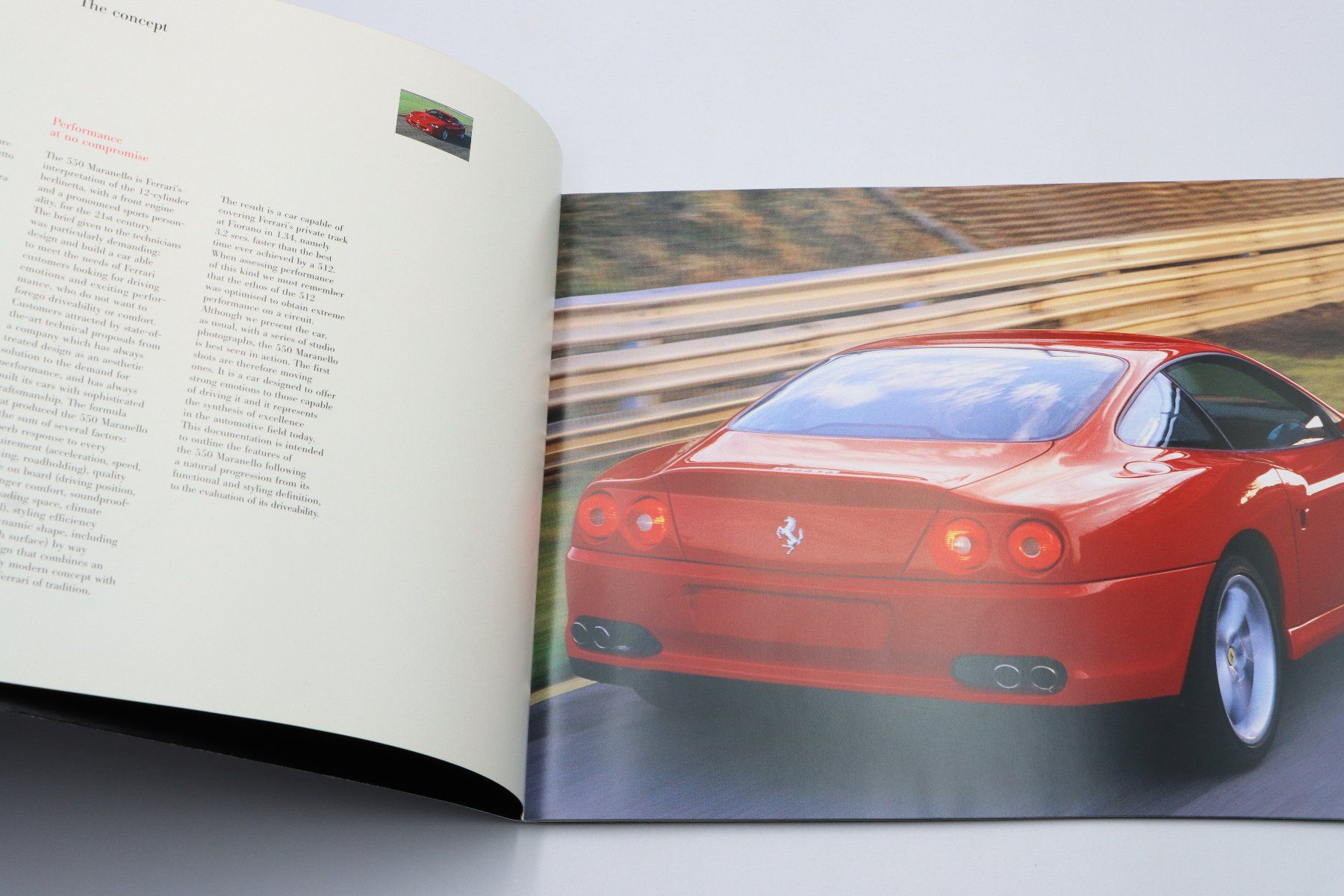 Ferrari Documenti: Ferrari 550 Maranello 1996 Prospekt – Usato da Bühl b.Aarberg venduto da Collectorpassions 3