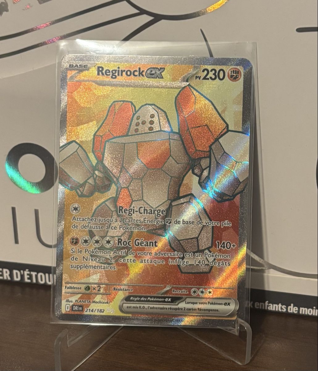 Pokémon Sammelbilder & Trading cards: Carte Pokémon Regirock EX - Full Art - Très rare! – Gebraucht aus Grand-Lancy von Mario64