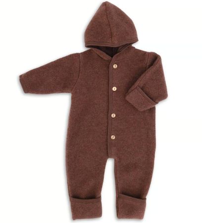 Engel Baby Overall aus Wolle Grösse 86/92 Braun