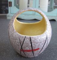 Mid Century Keramik-Henkelkörbchen Scheurich 226 W.-Germany