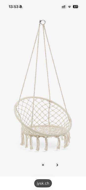 Poltrone pensili da giardino: Jysk Hängesessel Beige "Nittedal" – Usato da Olten venduto da leoniee290118 2