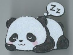 Panda schlafend, Pin