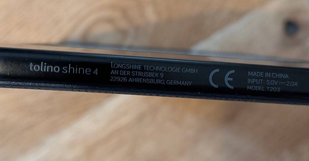 Tablet PC: Tolino Shine 4 inkl. Hülle – Gebraucht aus Grund b. Gstaad von kindlerm 4