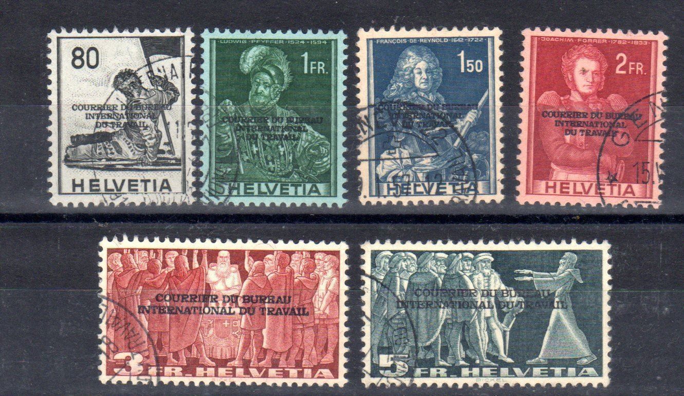 Tutti i francobolli: BIT Nr. 75/77/79-82 o Katwert: 46.00 CHF – Nuovo (secondo la descrizione) da Remetschwil venduto da Hofiii