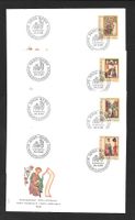 4 FDC Pro Patria 1988 Serie Einzelmarken ET 24.5.1988