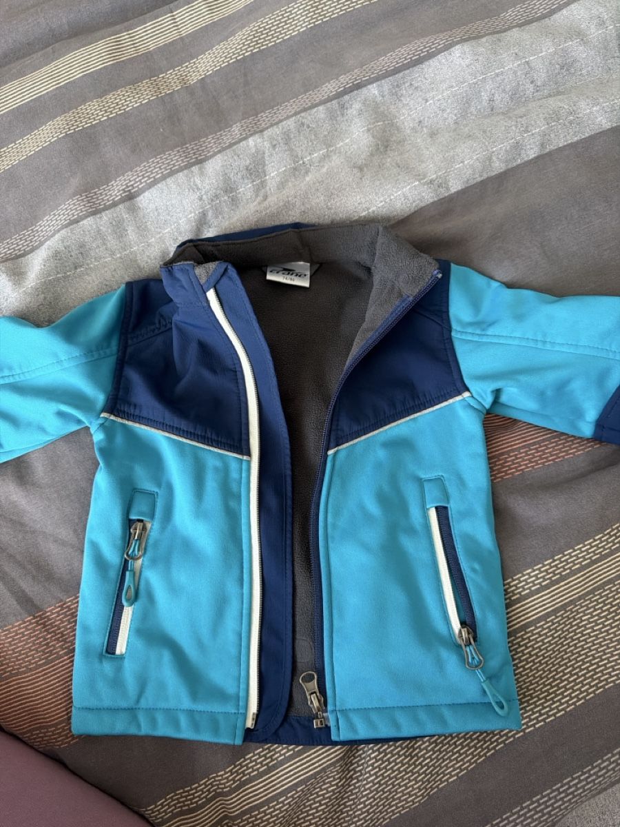 Vestes: Kinder Softshelljacke Crane blau grau Grösse 74/80 – Neuf (Voir description) à Bischofszell par Thea24 1