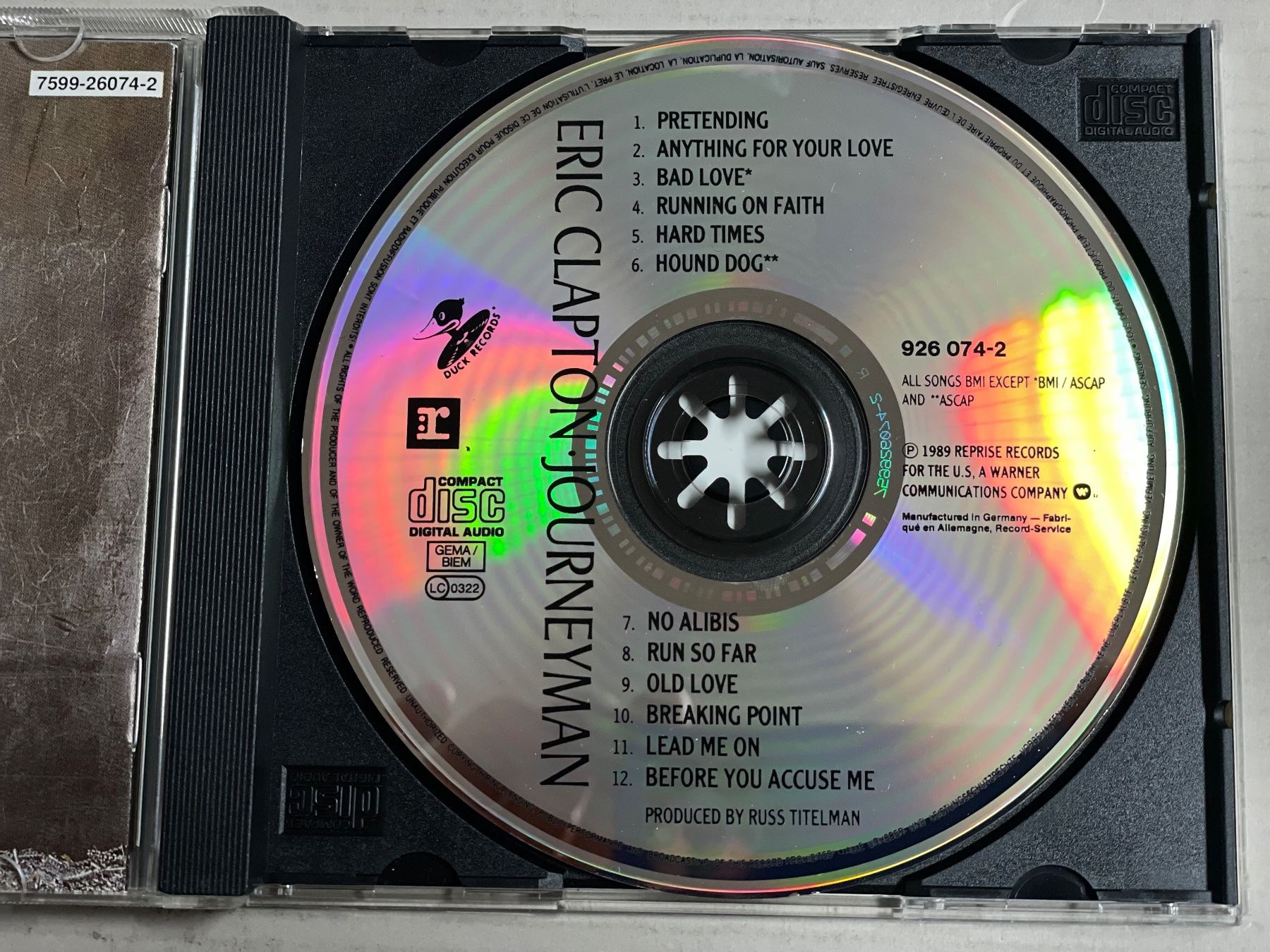 CD: Eric Clapton-Journeyman CD - Blues - Top – Usato da Muri b. Bern venduto da AdidasCollector 3