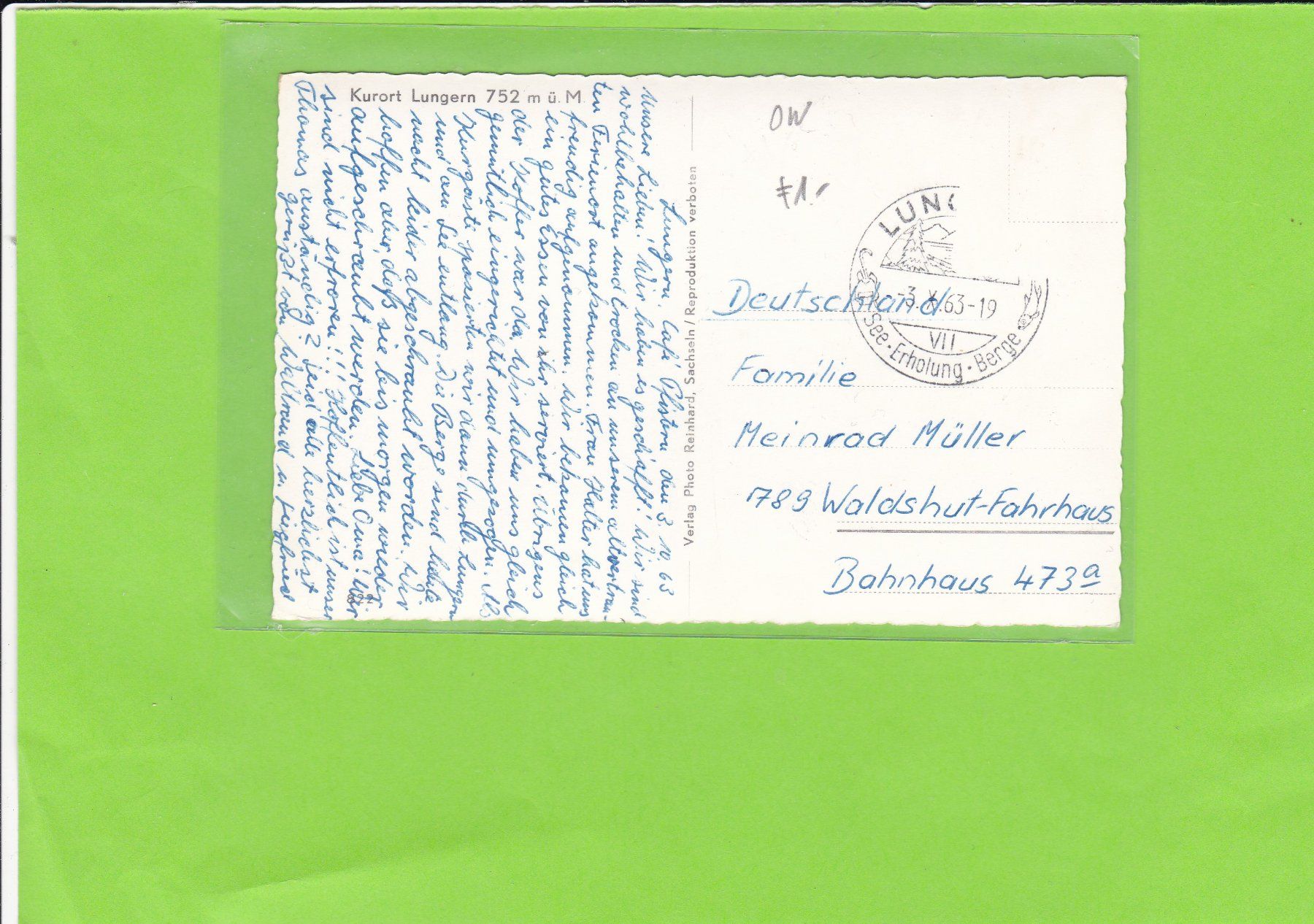 Cartes postales: Lungern – D'occasion à St. Peterzell par neckertal 1