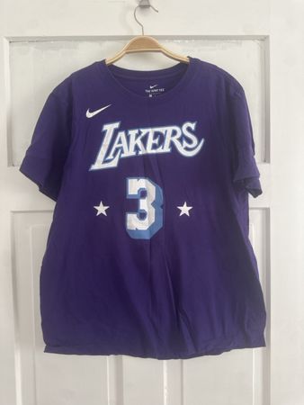 Nike Lakers Davis #3 T-Shirt, Lila, Grösse L, Neuwertig