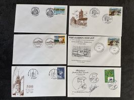 Philatélie - Lot de 6 enveloppes commémoratives France 49