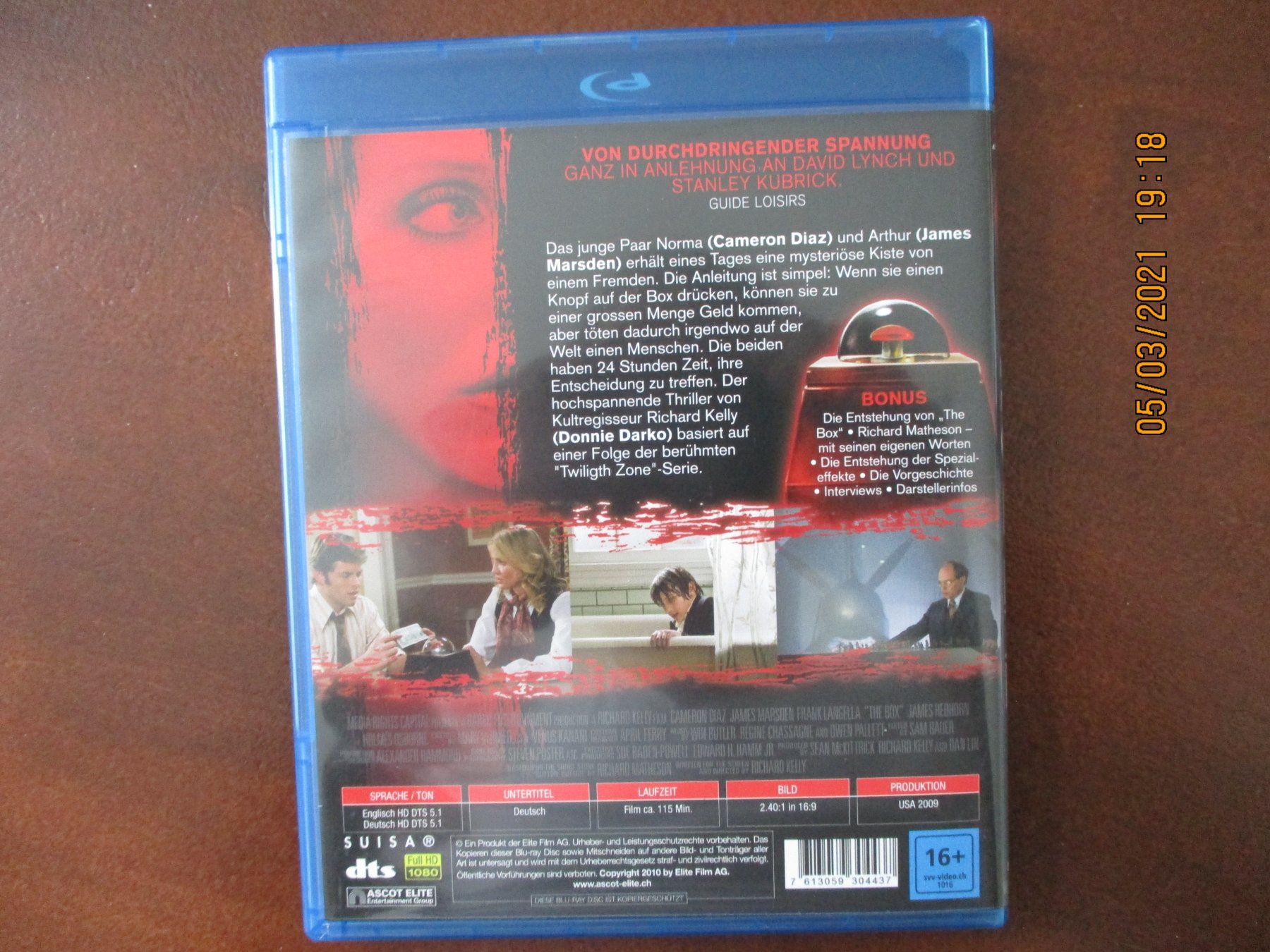 Tutti i DVDs: The Box - Du bist das Experiment – Usato da Liestal venduto da Disc-Point 1