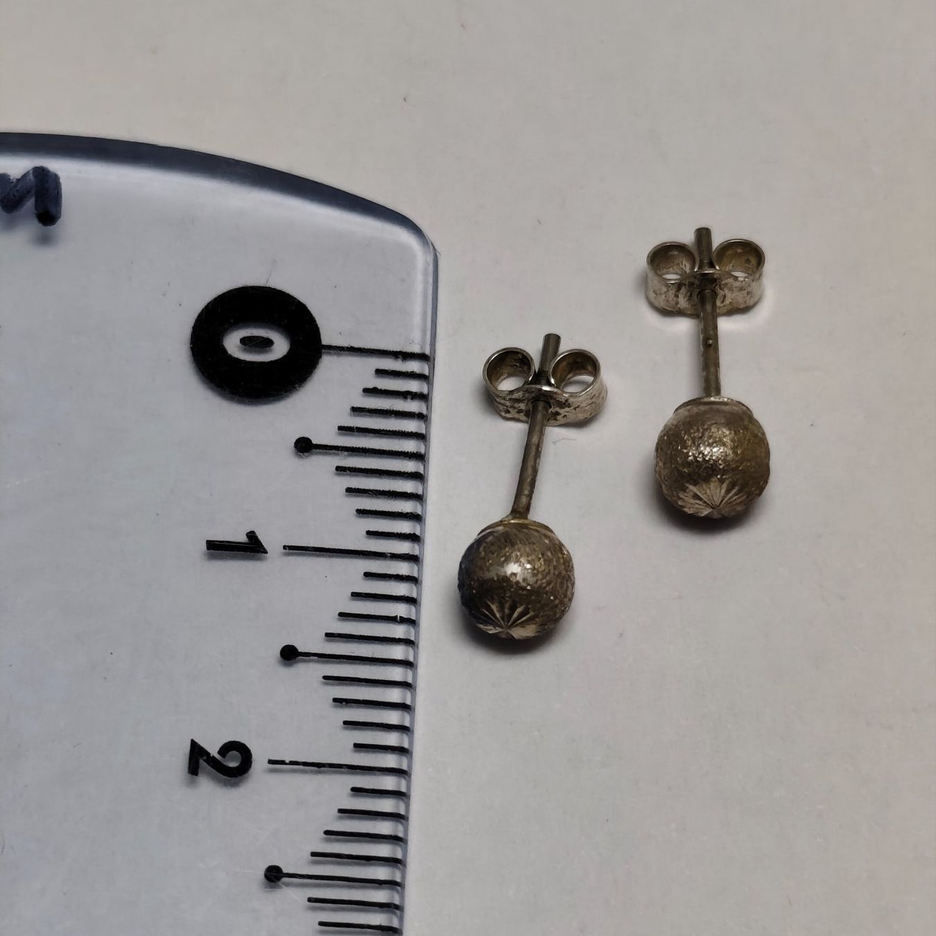 Orecchini pendenti & Orecchini a lobo: Vintage Silver silber Stud Earrings Boucles d'Oreilles #A4 – Usato da Châtelaine venduto da Tropic.Watch2 4