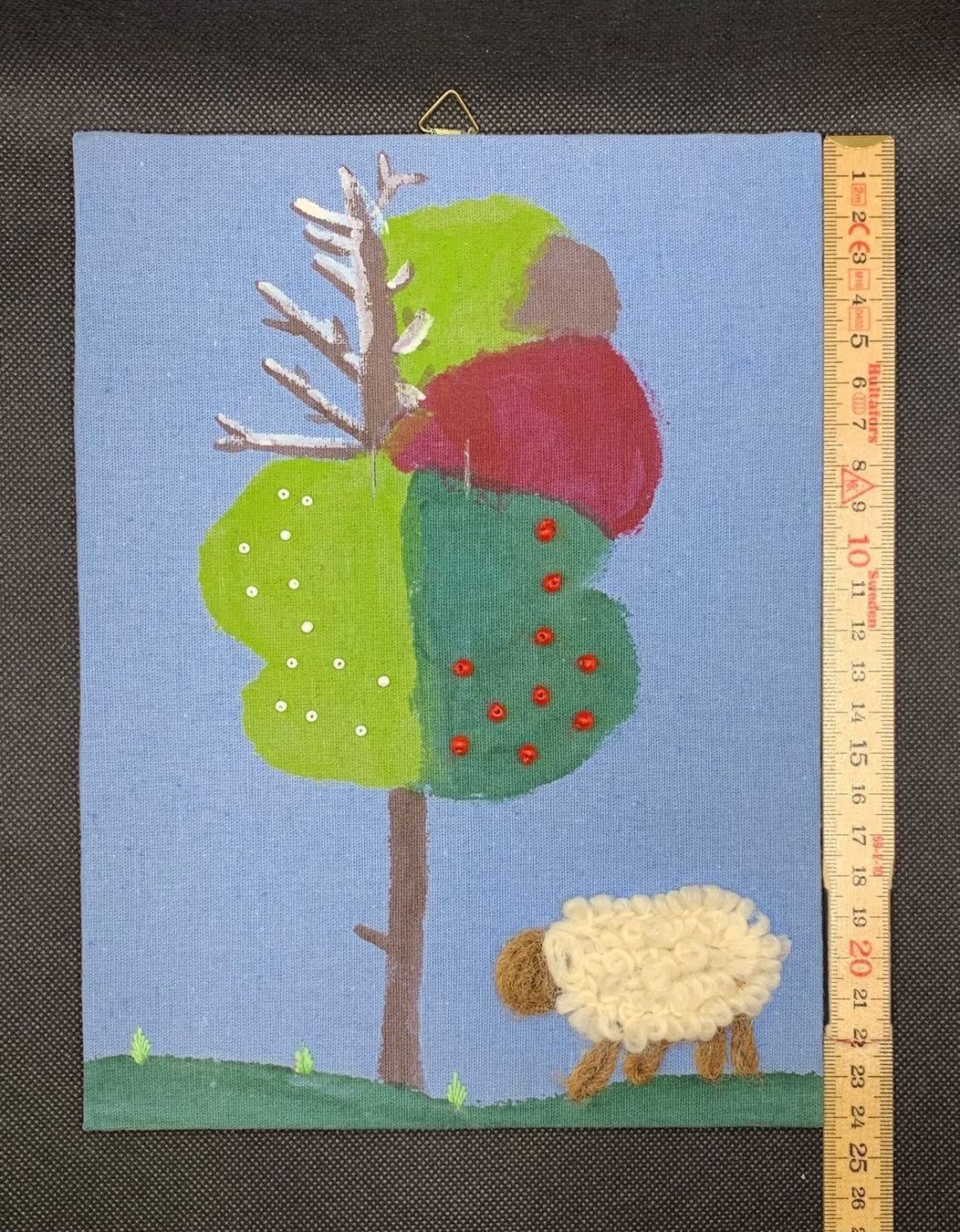 Posters & Illustrations: Bild Schaf und Baum – D'occasion à Eschlikon TG par 1.- 2