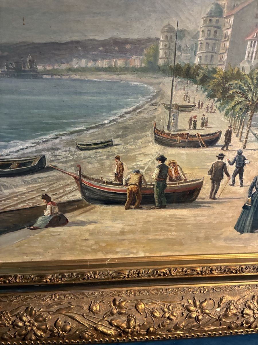 Tableaux: Denyo Frem - antikes Ölgemälde Nizza – D'occasion à Dornach par Rosengarten 5