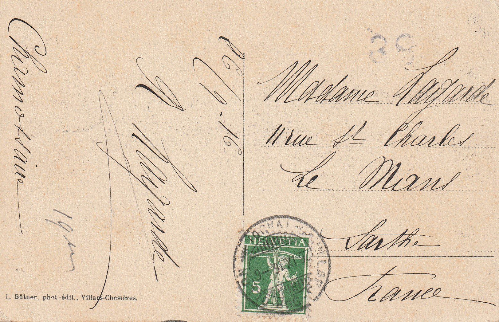Cartoline postali: AK Bretayes - gel. 26.9.1916 – Usato da Fribourg venduto da schnalla92 1