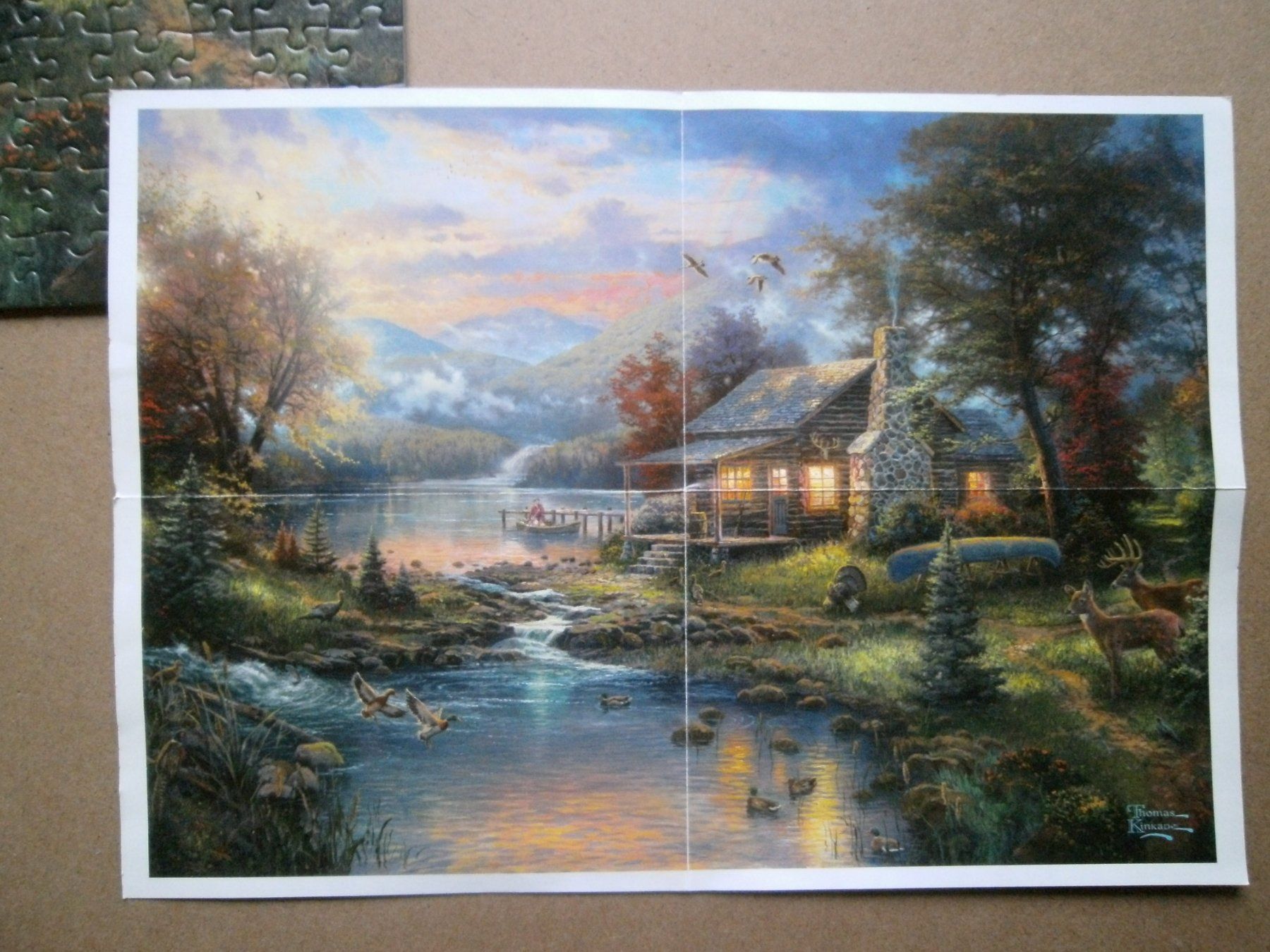 Puzzle: Puzzle Kinkade de 500 pces – Usato da Moutier venduto da Mouschka 2