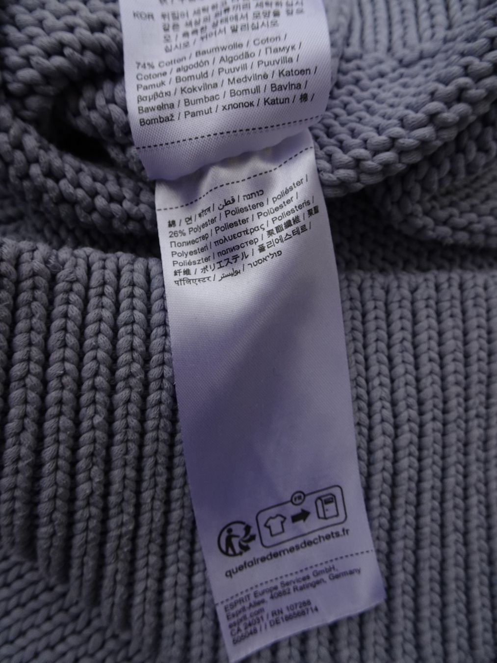 Esprit Maglioni & Felpe: Esprit Strickpullover blau dick kurz weite ärmel Gr S – Usato da Winterthur venduto da blumeblau77 8