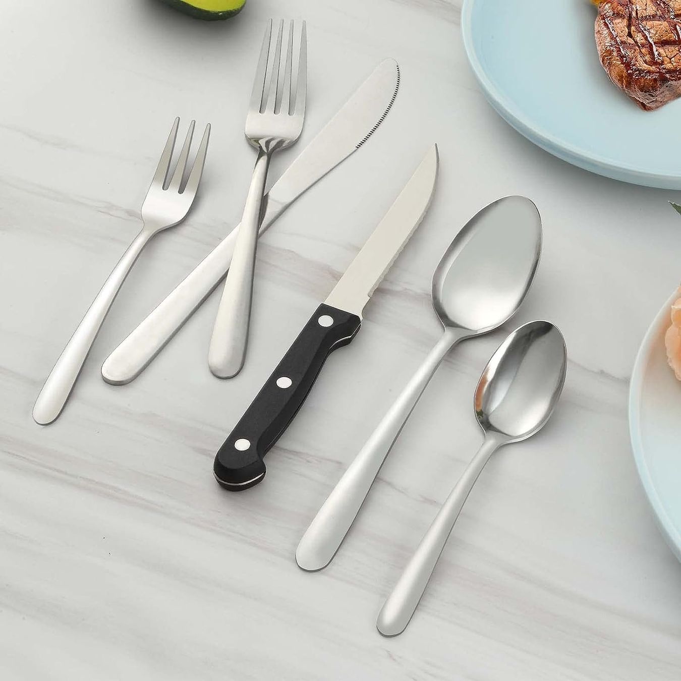 Set di posate: Besteckset mit Steakmesser, 36 teilig – Nuovo e nell'imballaggio originale da Nuglar venduto da SaleRitter