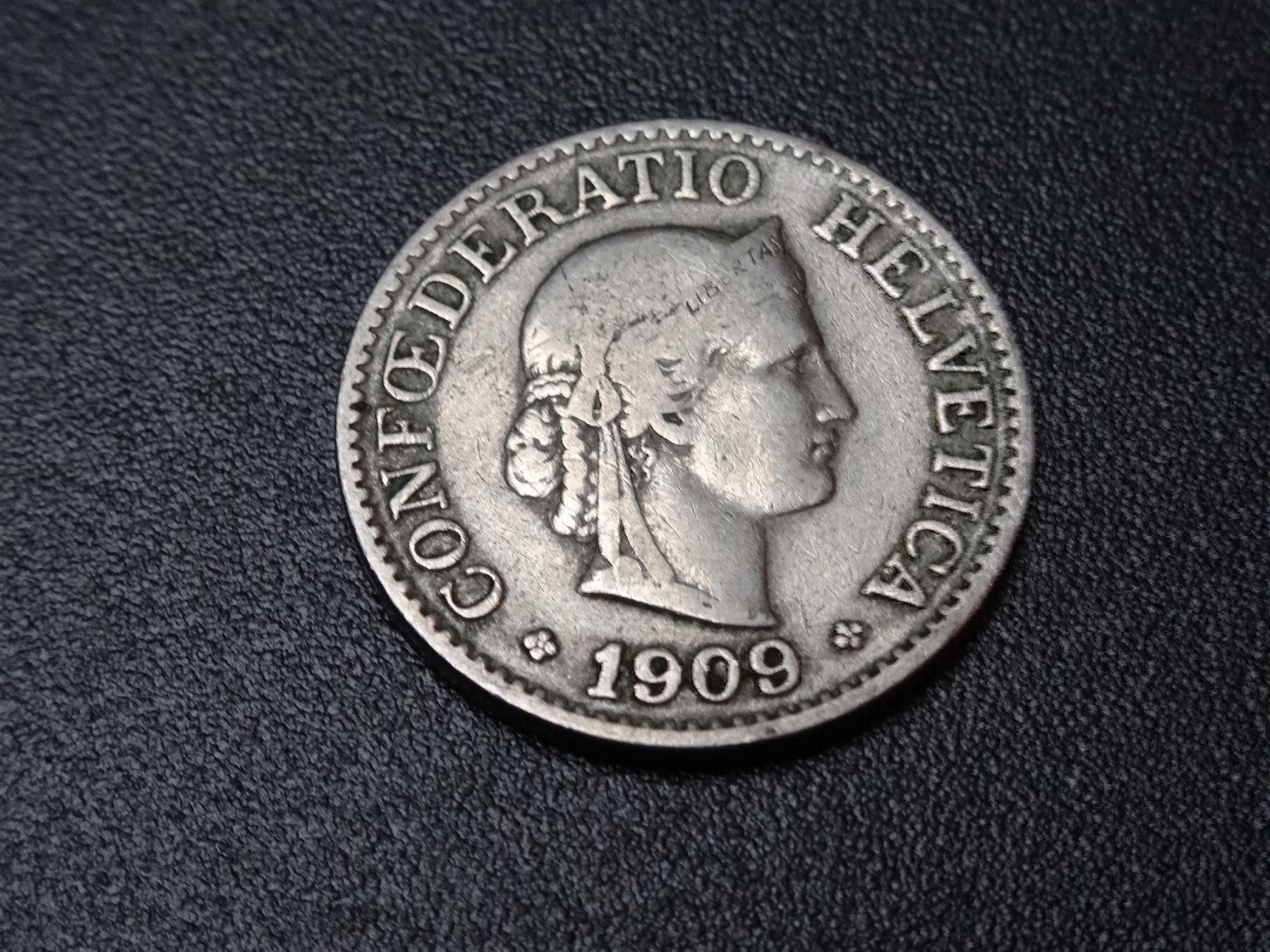 Alle Münzen: Schöner 10 Rp. 1909 ab Fr. 2.-- – Gebraucht aus Lupfig von JUTA09