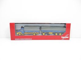 Herpa H0 150996 MAN F8 Planen-Hängerzug