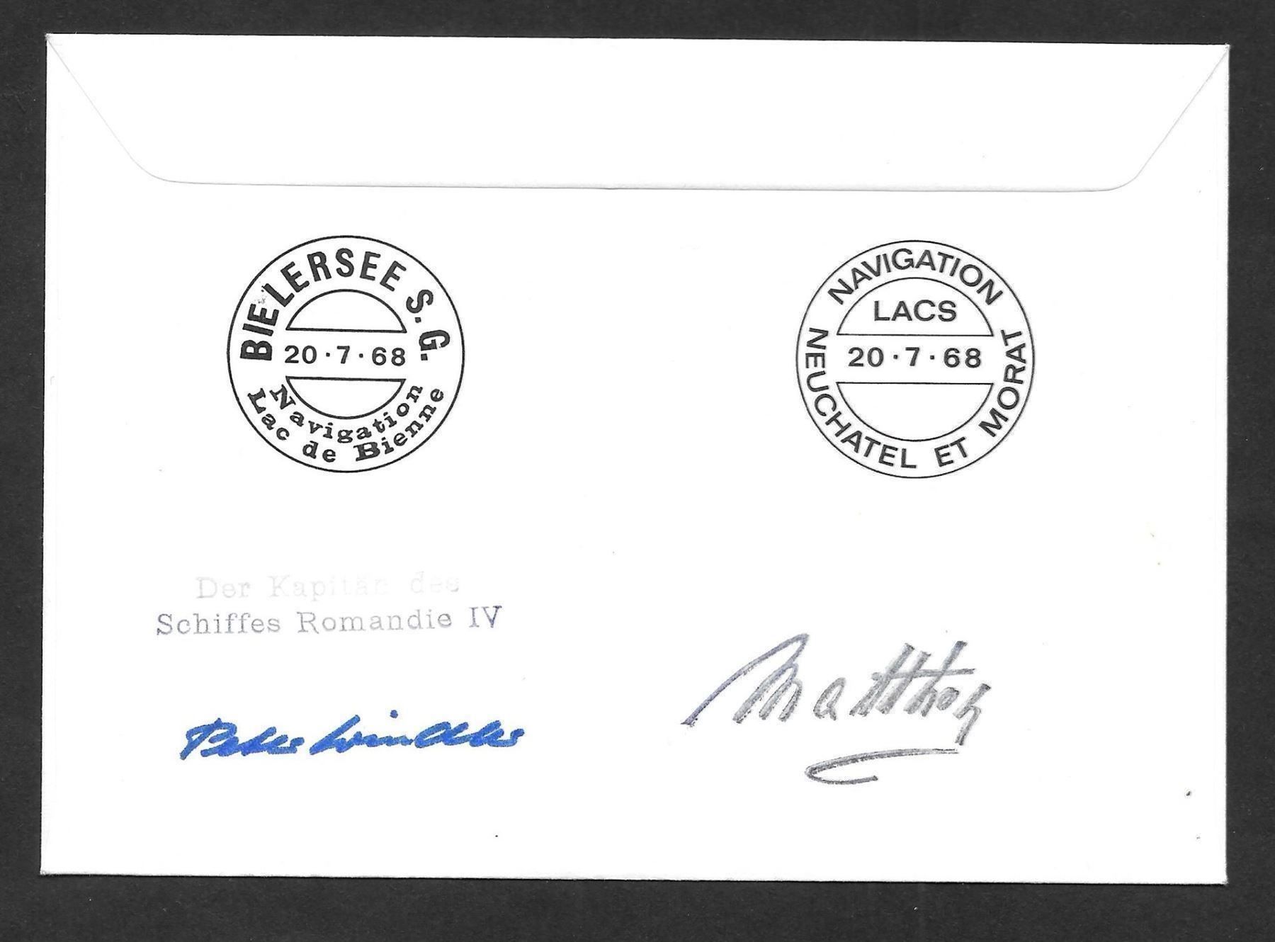 Tous les timbres: Schiffsbrief Romandie IV Solothurn - Yverdon 20.7.1968 – Neuf (Voir description) à Olten par clotaldi 1