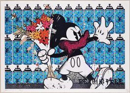 Death NYC Ltd Ed Pop Art Druck " Warhol Banksy Mickey Mouse