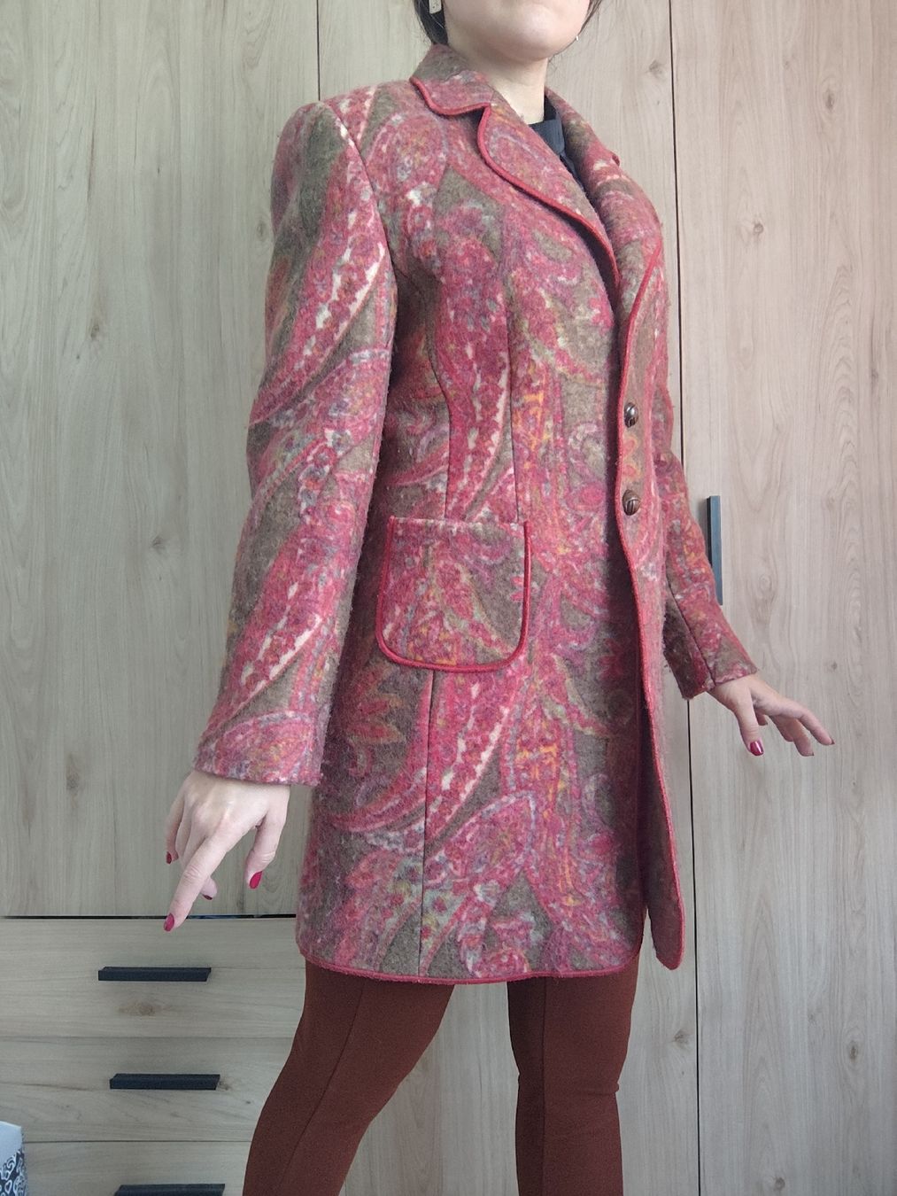 Mäntel: Coat Eugen Klein Paisley Pattern Wool Mix Size – Gebraucht aus Mägenwil von VintageGirly 2