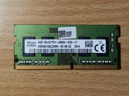 4GB DDR4 RAM / SK Hynix / 2666Mhz / SO-DIMM / 1.2V