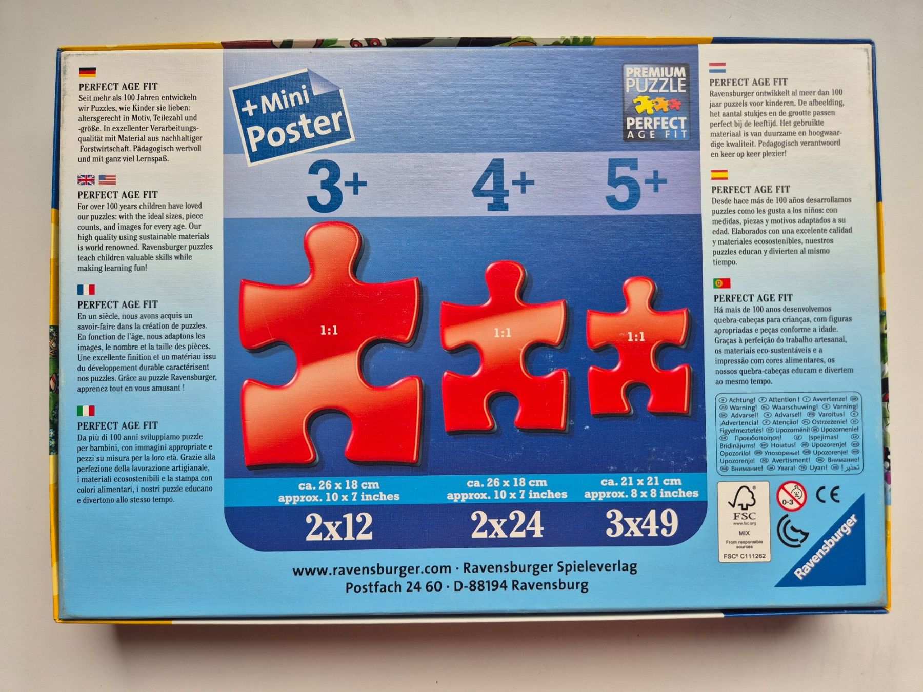 Ravensburger Puzzle: Maulwurf / Grabowski   3 x 49  Puzzle – Usato da Niederweningen venduto da Obson 5