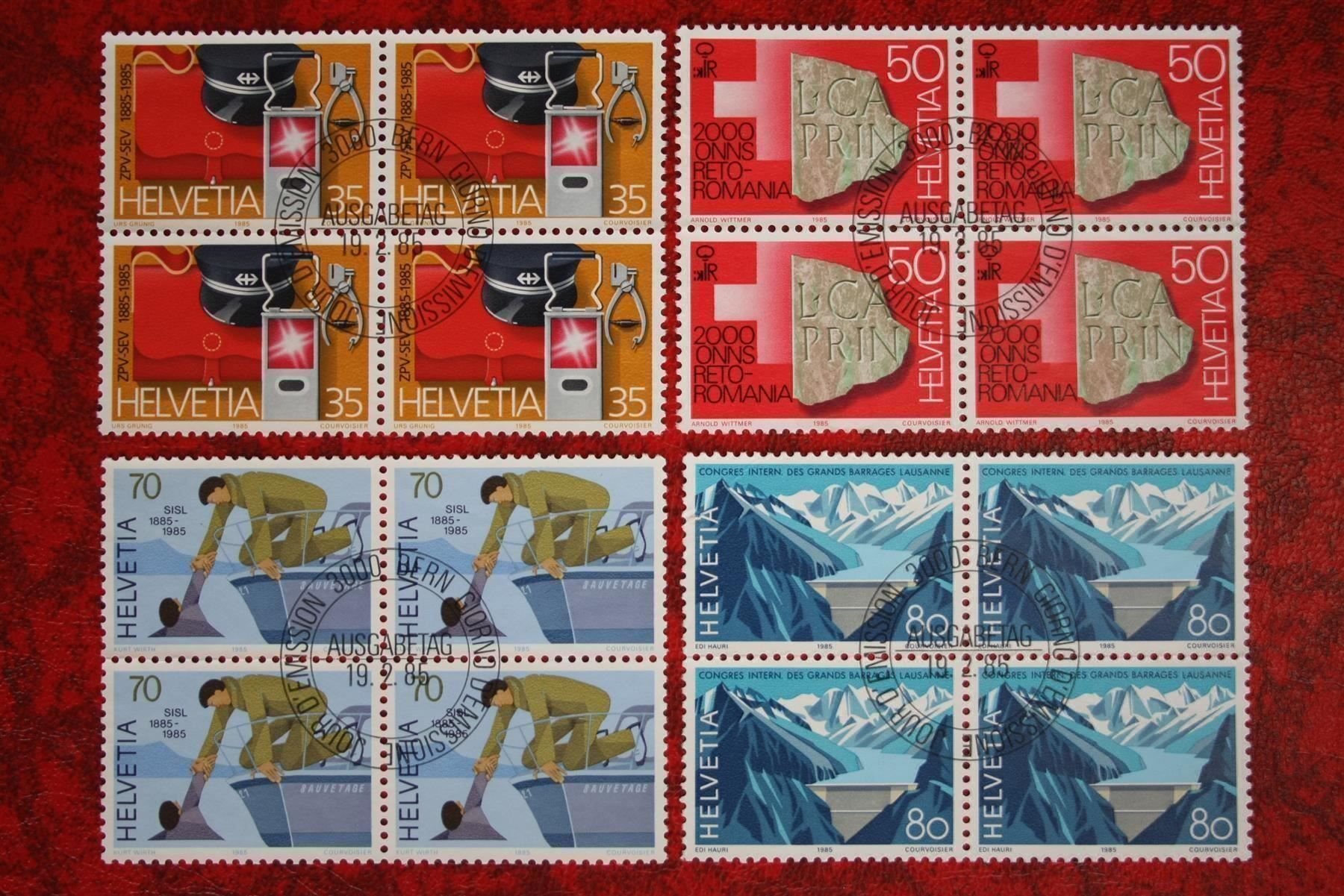Tous les timbres: 1985: 711-714 4er-Block ET. – D'occasion à Deitingen par Lglobi