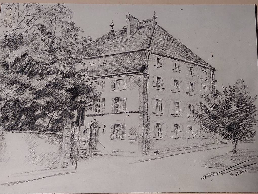 Tableaux: Tableau ancienne maison de Morges – D'occasion à Morges par pha_9xnc 1
